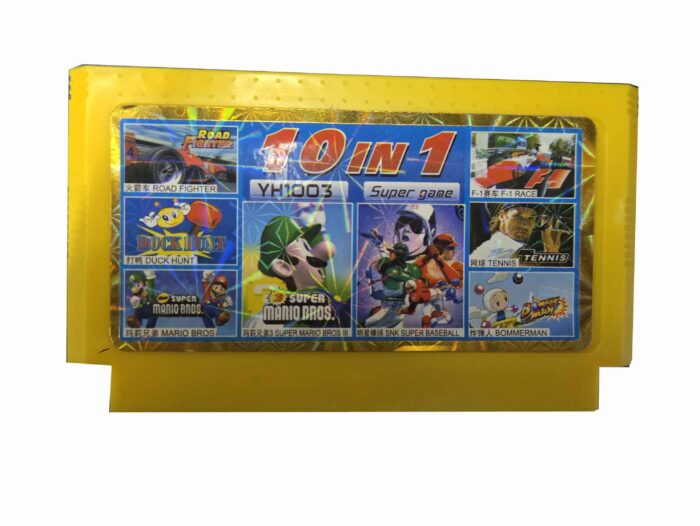 10 In 1 | YH-1003 / Mario 3 – Bomberman – y mas | Cartucho Compatible Family Game