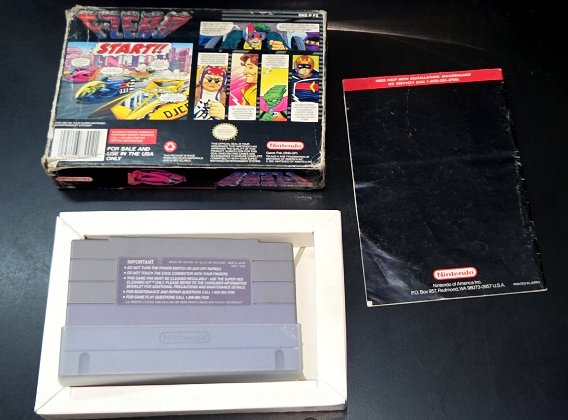 F-zero Original Completo Super Nintendo Snes - Imagen 2