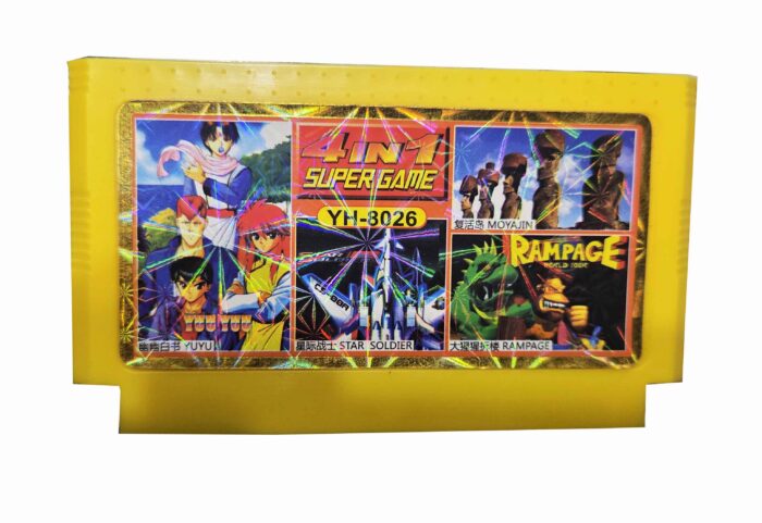 4 In 1 | YH-8026 / YuYu Hackusho – Rampage – y mas | Cartucho Compatible Family Game