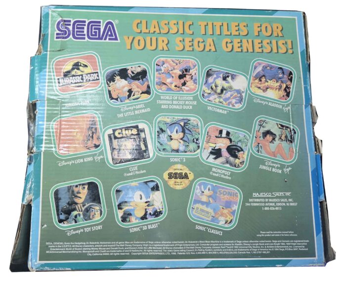 Consola 90s Compatible Cartucho Sega Genesis 3 Clon en caja - Imagen 2