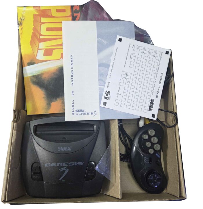 Consola 90s Compatible Cartucho Sega Genesis 3 Clon en caja - Imagen 3