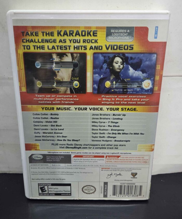 Disney Sing It Pop Hits | Wii - Imagen 3