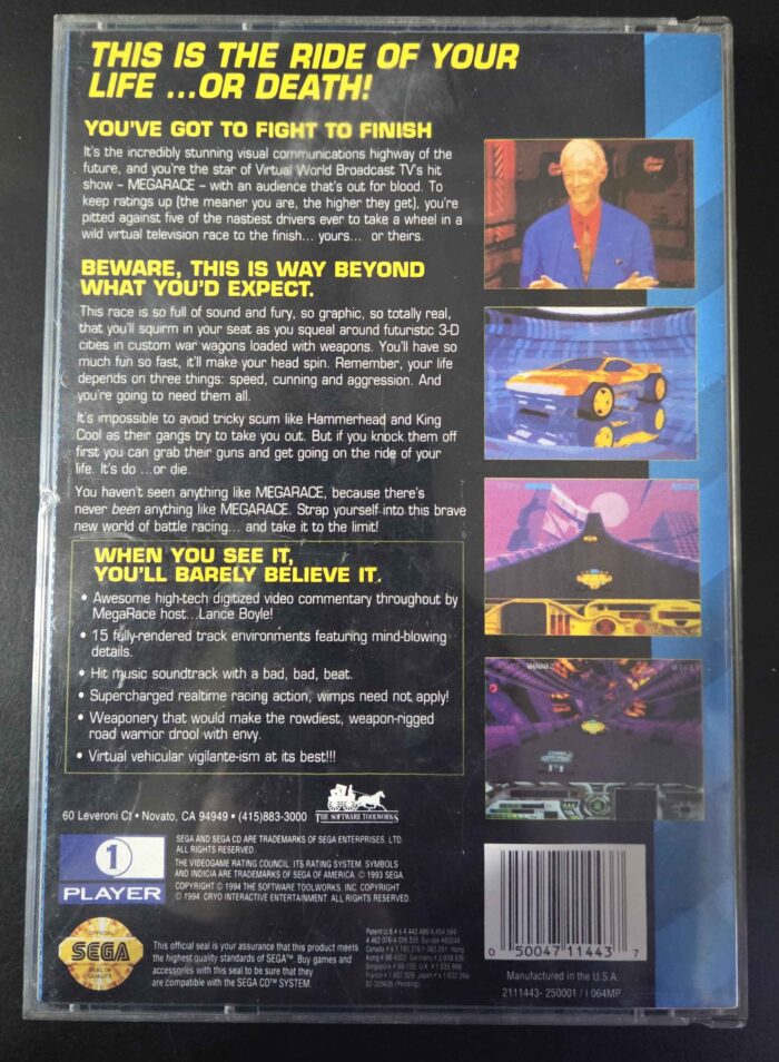 MegaRace | Sega CD - Imagen 3