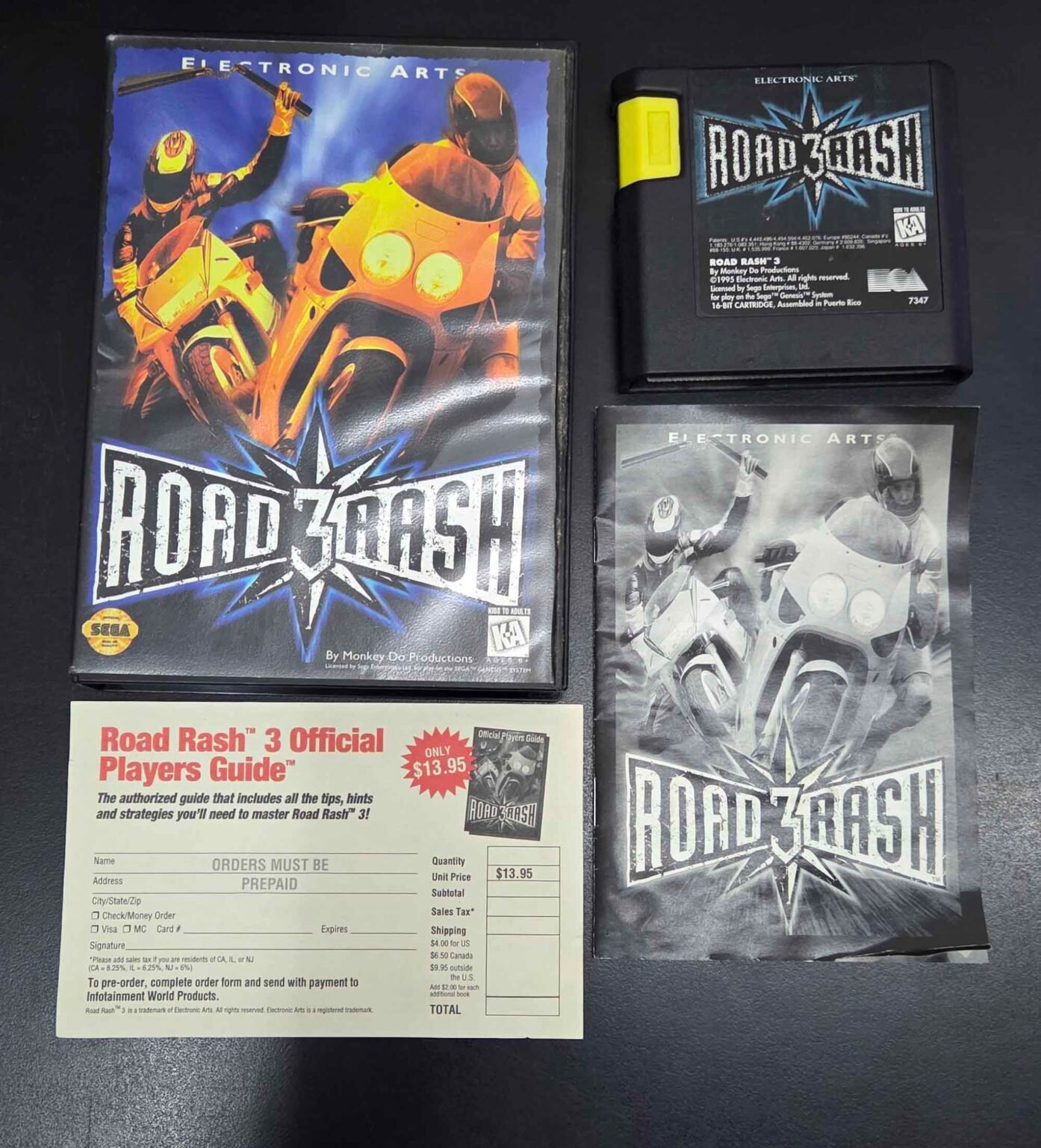 Road Rash Game Box Road Rash 3 | Sega Genesis Original – Museum Games