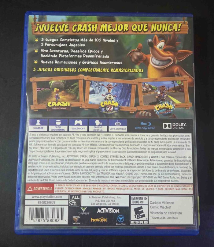 Crash Bandicoot N. Sane Trilogy | PS4 - Imagen 3