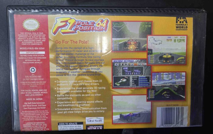F1 Pole Position 64 | Nintendo 64 - Imagen 2