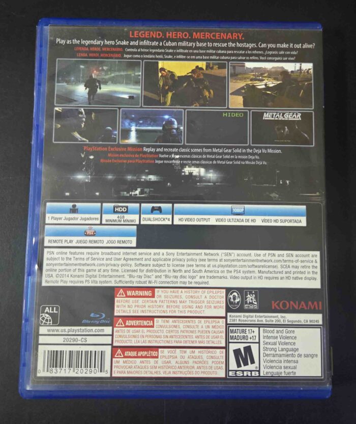 Metal Gear Solid V Ground Zeroes | PS4 - Imagen 3