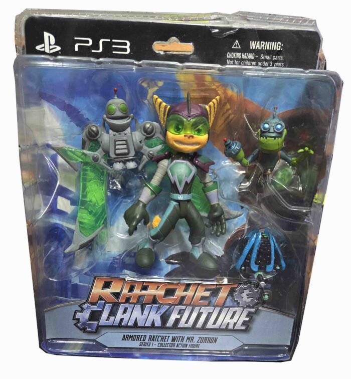 Ratchet & Clank Future DC Direct Armored Ratchet With Mr Zurkon Figure