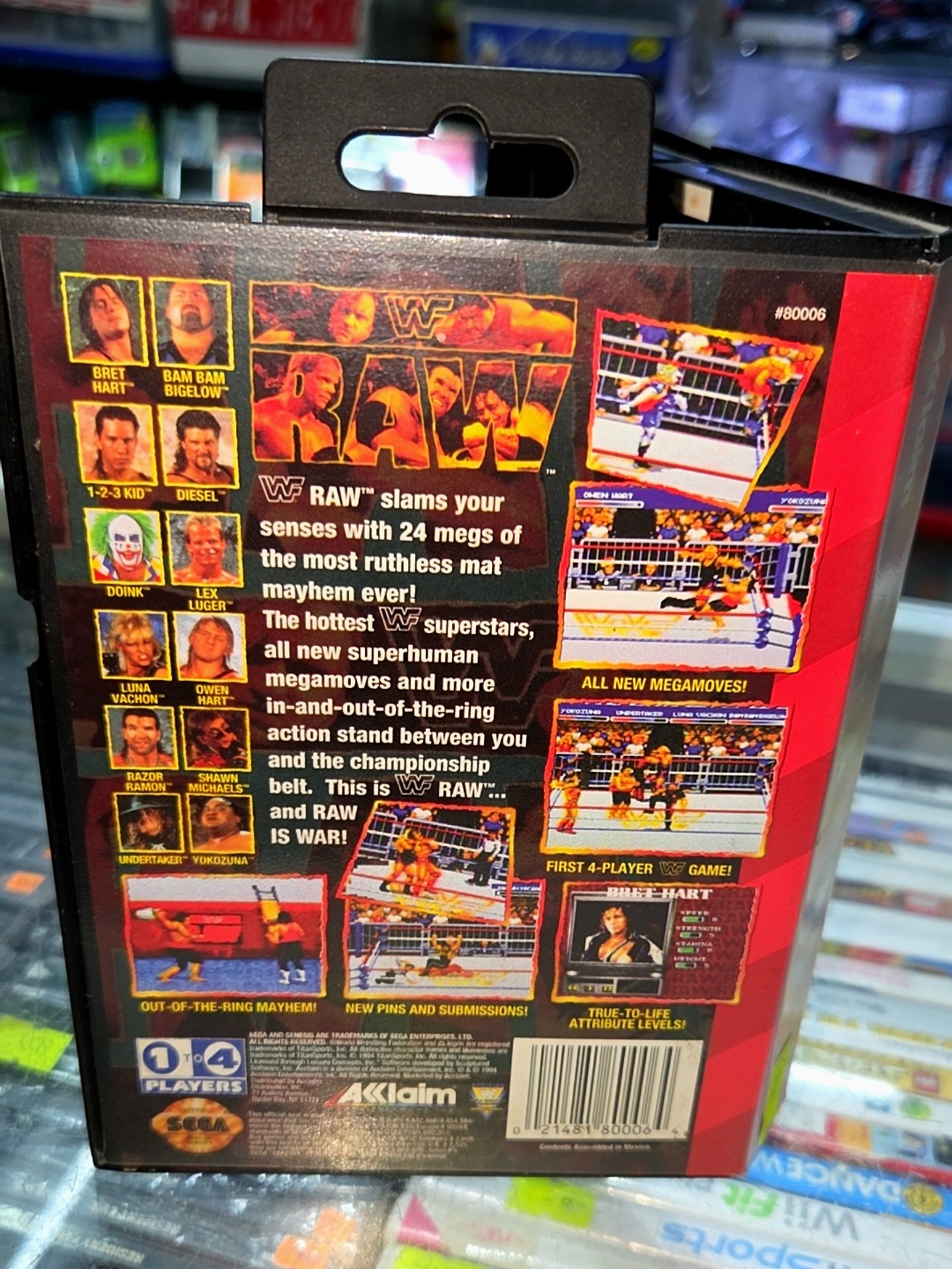 WWF RAW Sega Original En Caja - Imagen 2