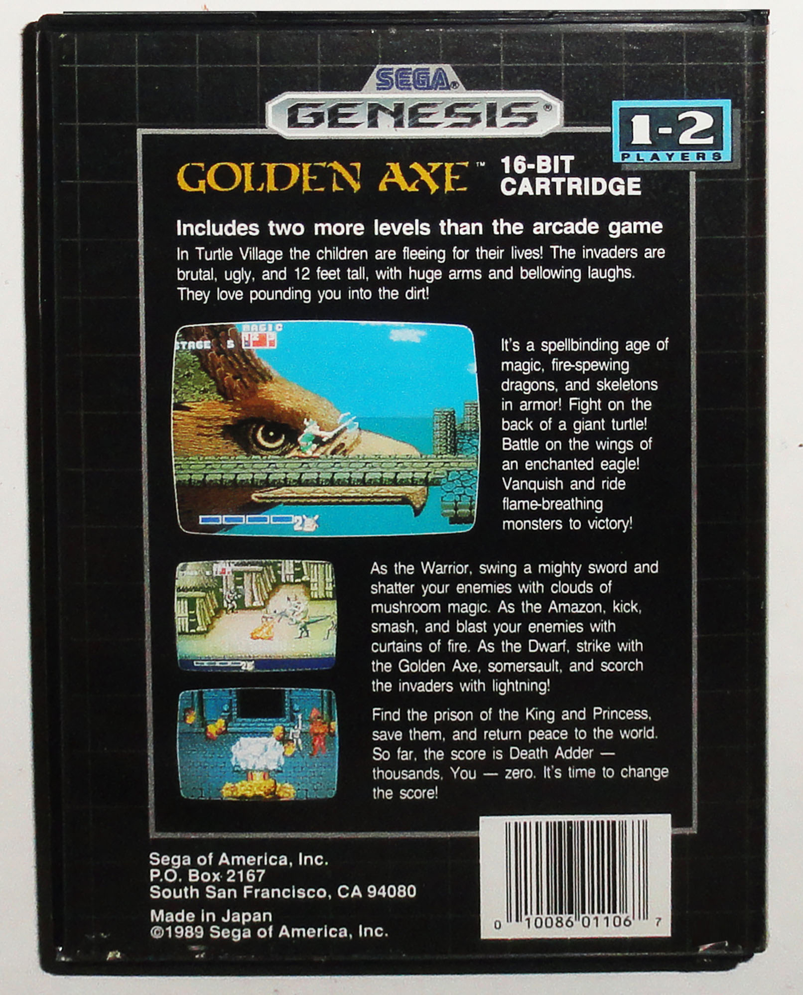 Golden Axe Sega Genesis Original Completo - Imagen 7