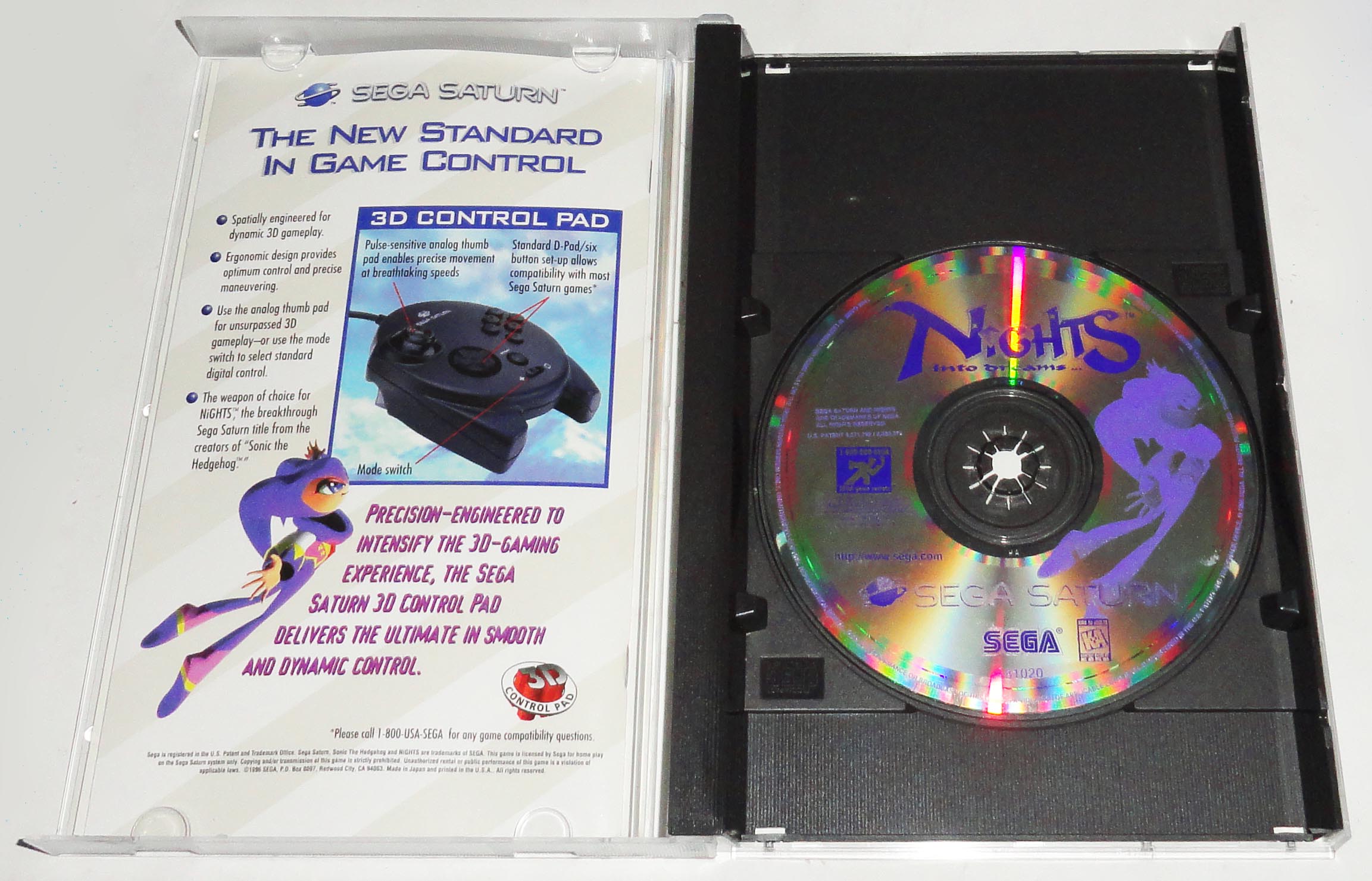 Nights Into Dreams Sega Saturn Original Usa Completo - Imagen 2