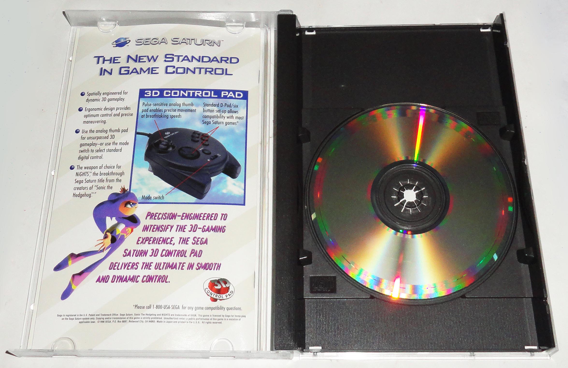 Nights Into Dreams Sega Saturn Original Usa Completo - Imagen 3