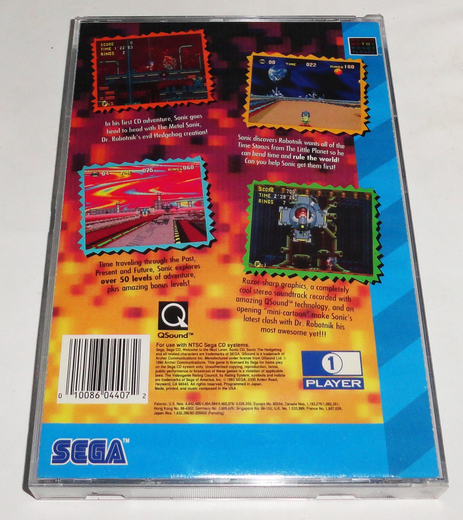 Sonic Cd Sega Cd Original Usa Completo - Imagen 9