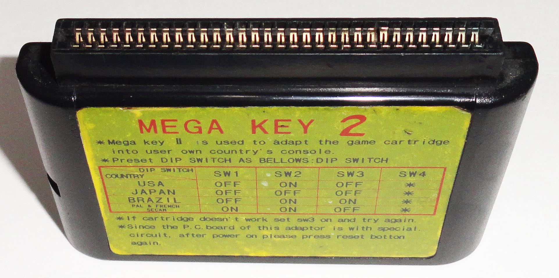 Cartucho Megakey 2 Sega Genesis Megadrive - Imagen 2