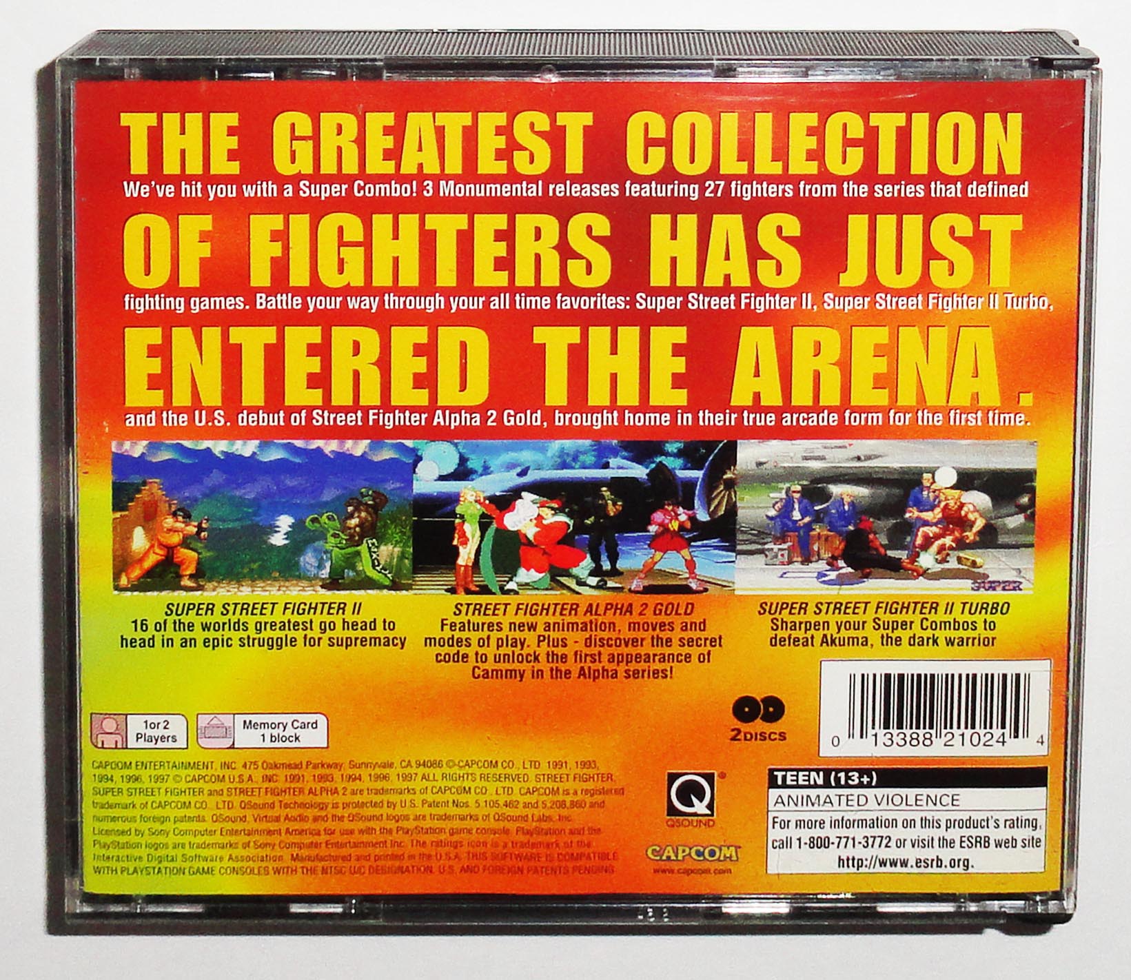 Street Fighter Collection Ps1 Original Usa Completo - Imagen 12