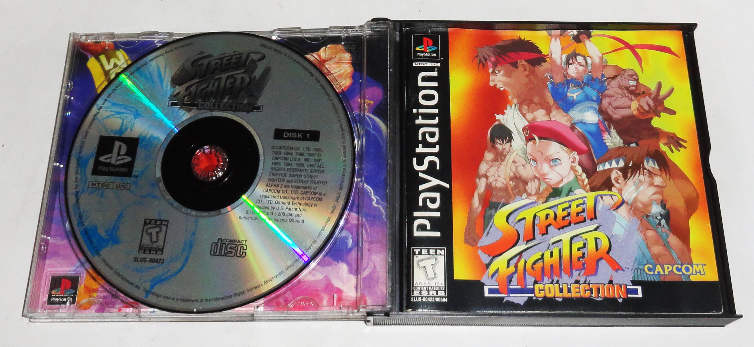 Street Fighter Collection Ps1 Original Usa Completo - Imagen 2