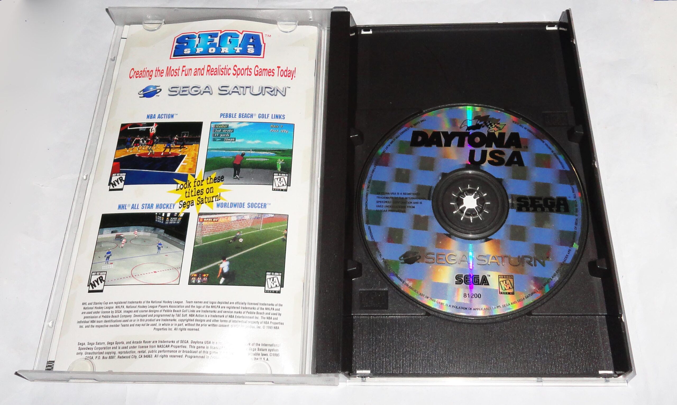 Daytona Usa Sega Saturn Original Usa Completo - Imagen 2
