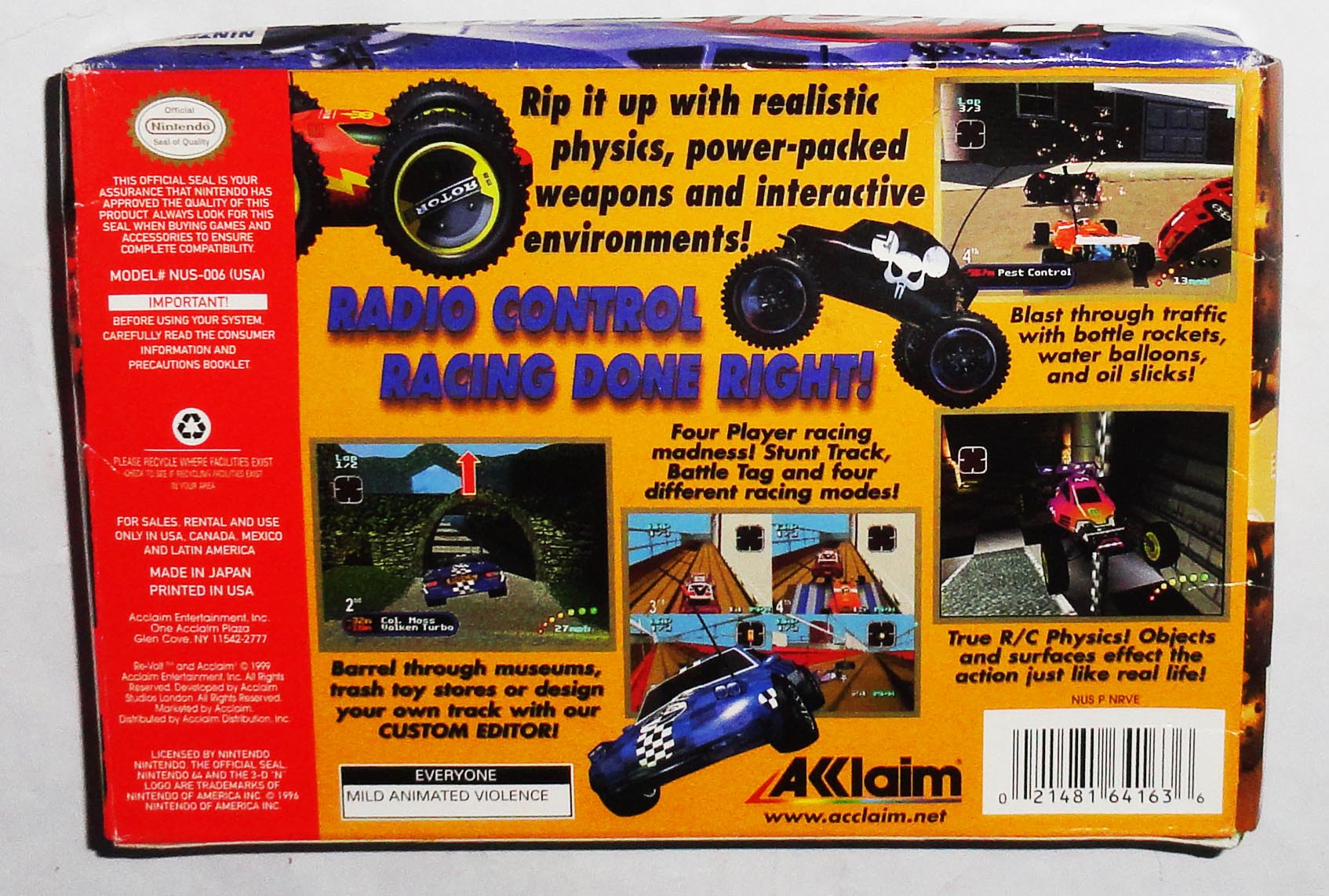 Revolt Nintendo 64 Completo En Caja - Imagen 9