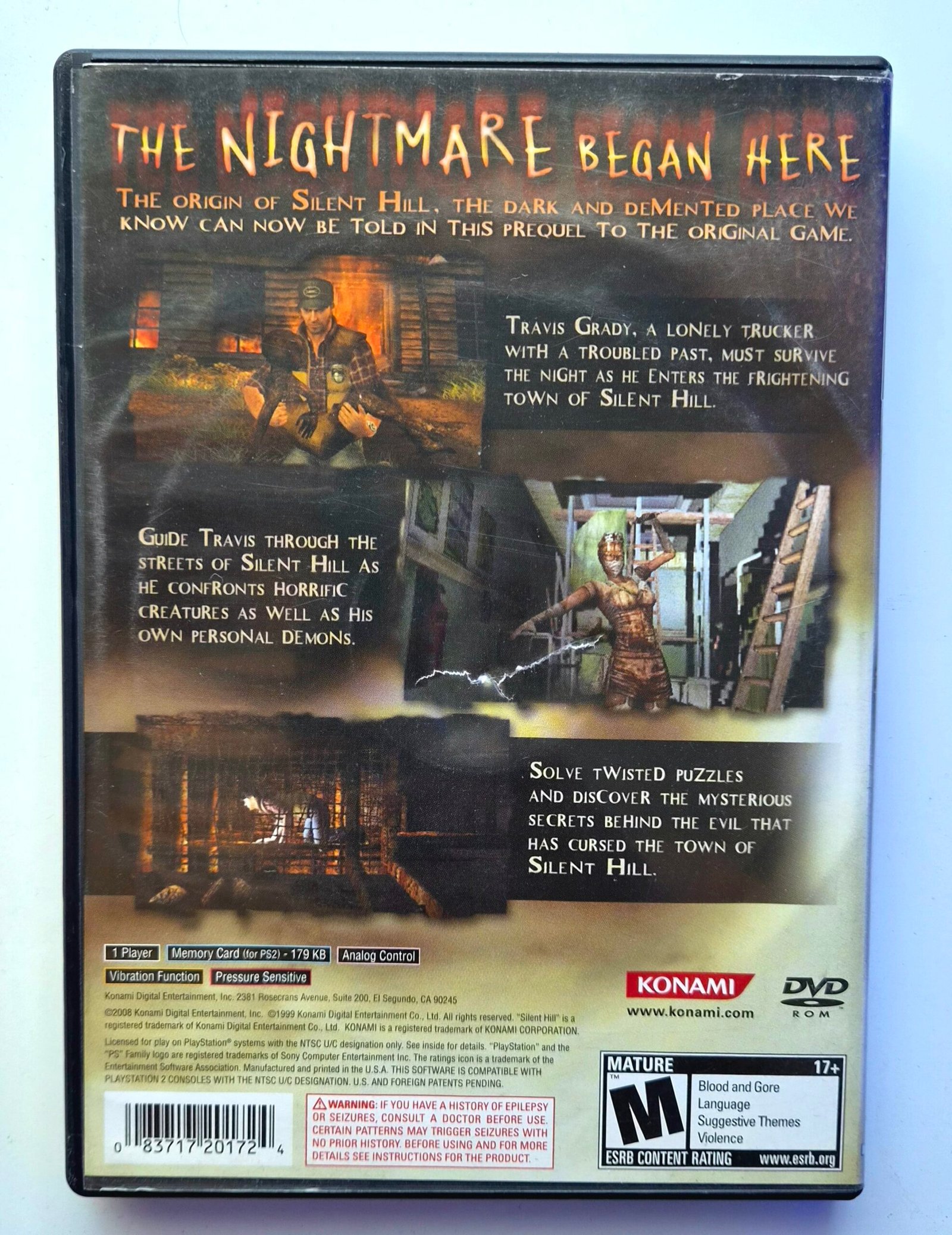 Silent Hill Origins Original (Ps2) - Imagen 2