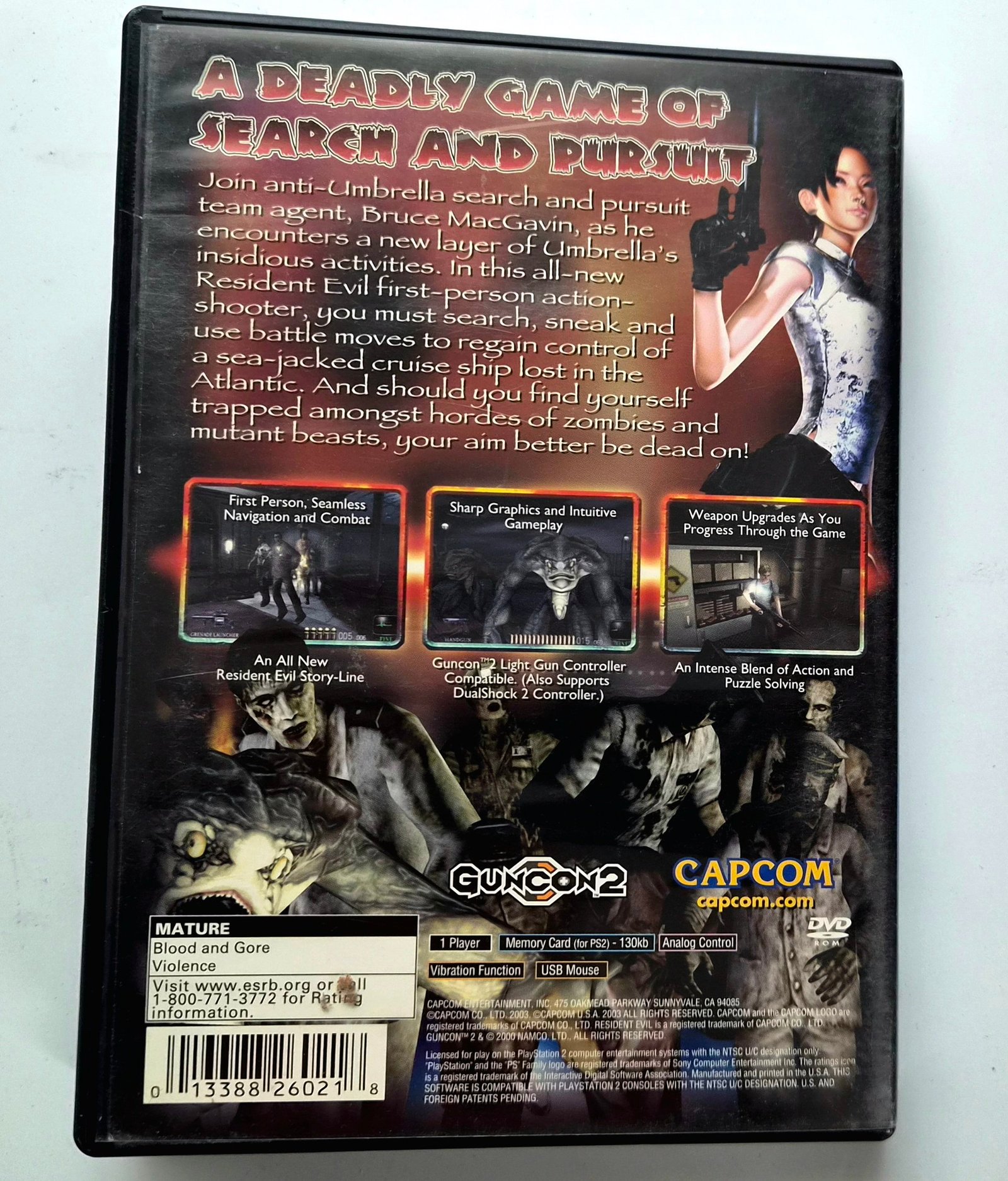 Resident Evil Dead Aim Original Completo Ps2 - Imagen 2